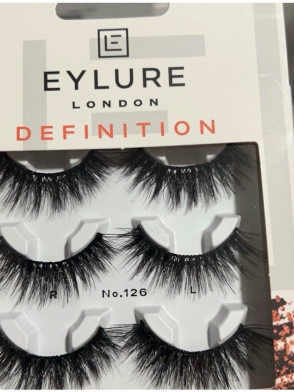 Eylure Definition No.126 False Eyelashes — Black Dramatic Volume